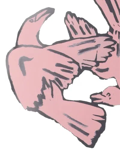 Marni Shoulder Bag With Contrast Stitching And Graphic Print In Multi