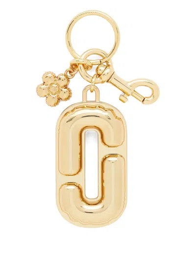Marc Jacobs The J Marc Balloon-shaped Flower Keyring In Gold