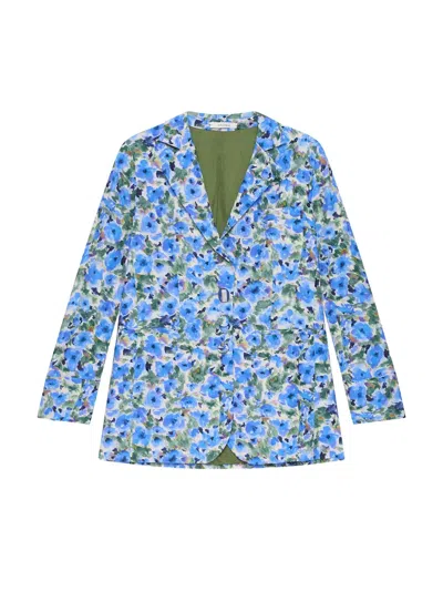 Maliparmi Floral-print Blazer In Multi