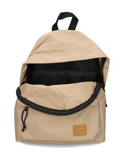 Lacoste Top-handle Logo-patch Backpack In Neutral