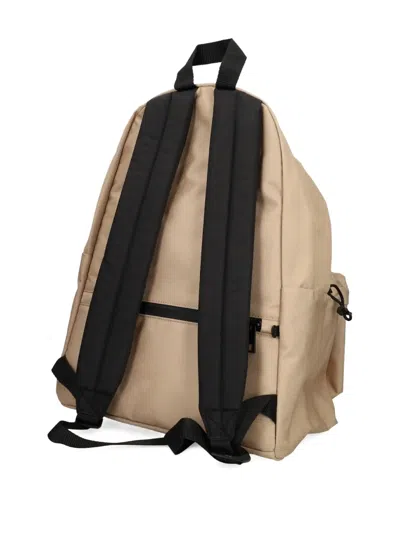 Lacoste Top-handle Logo-patch Backpack In Neutral