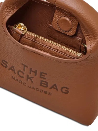 Marc Jacobs The Sack Micro Leather Top-handle Tote Bag In Brown
