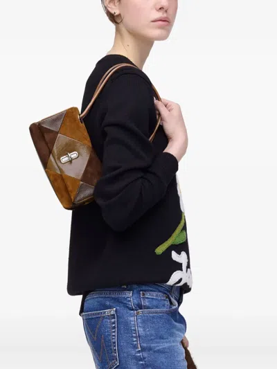 Marc Jacobs Mini The Dual Shoulder Bag In Brown