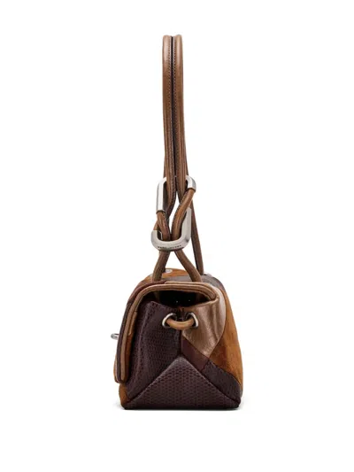 Marc Jacobs Mini The Dual Shoulder Bag In Brown