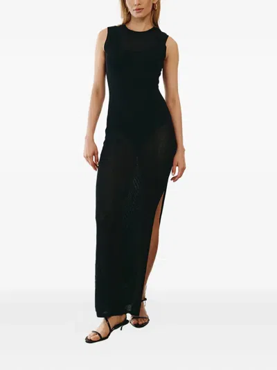 Ether Tiaki Panelled Maxi Dress In Black