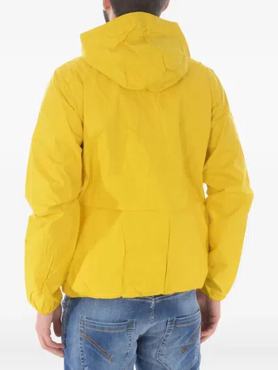 K-way Man Jacket Acid Green Size Xxs Polyamide In Yellow