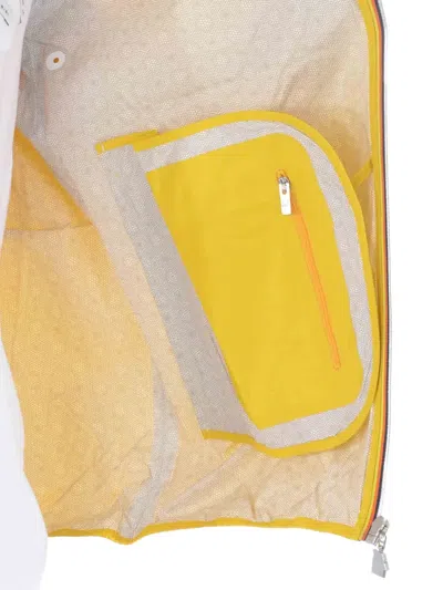 K-way Man Jacket Acid Green Size Xxs Polyamide In Yellow