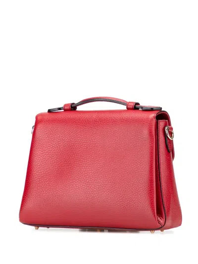 Pre-owned Gucci 2000-2015 Small Dollar Calf Interlocking G Satchel In Red