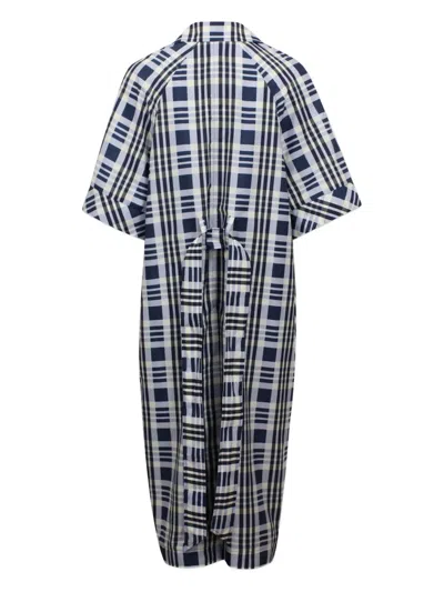 Baum Und Pferdgarten Checked Double-breasted Coat In Multi