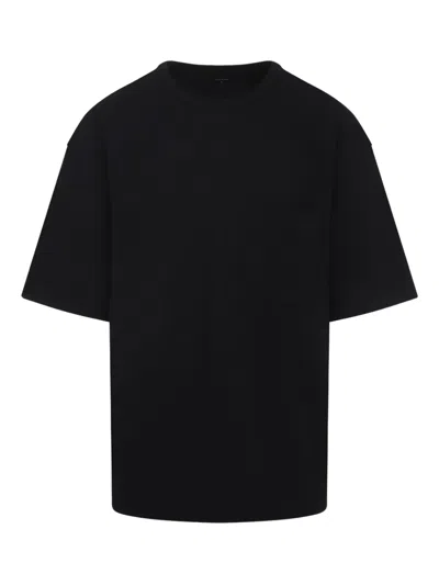 Lemaire Boxy Short Sleeves T-shirt Men In Black