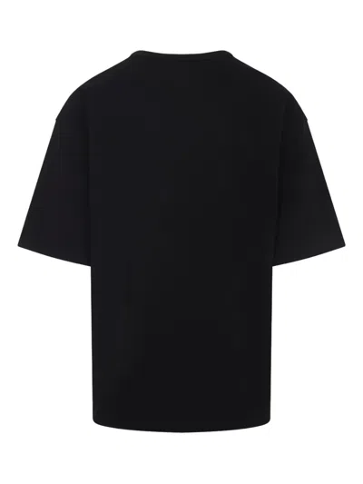 Lemaire Boxy Short Sleeves T-shirt Men In Black