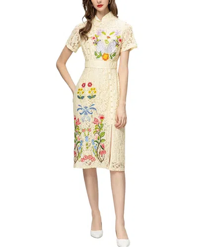 Adele Berto Midi Dress In Multi