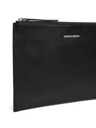 Dsquared2 Leather Wallet In Black