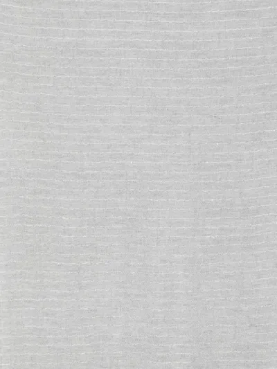 Antonelli Metallic-striped Scarf In Gray