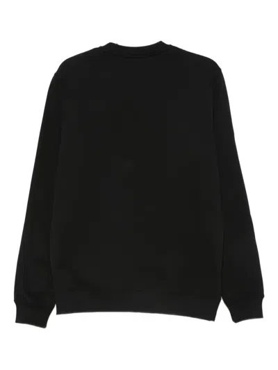 Msgm Logo-printed Crewneck Sweatshirt In Black
