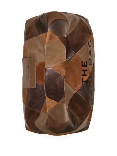 Marc Jacobs Borsa A Spalla The Suede Patchwork Sack Bag Brown Multi In Brown