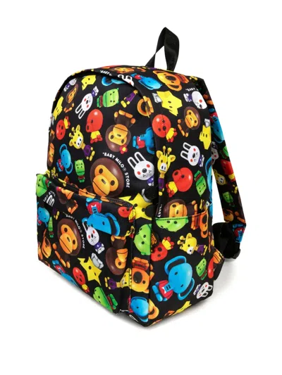 *baby Milo® Store By *a Bathing Ape® Millo 3d Character-print Backpack In Black