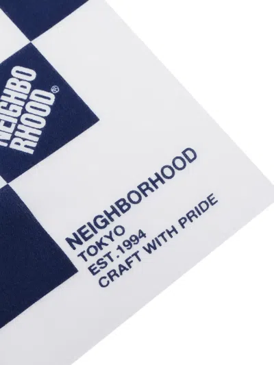 Neighborhood Check-pattern Bath Towel In Blue