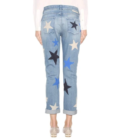 Shop Stella Mccartney Cropped Printed Jeans In Multicolor