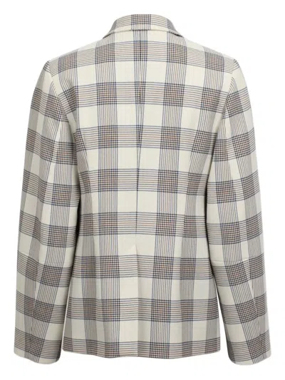 Baum Und Pferdgarten Check Asymmetrical Blazer In Gray