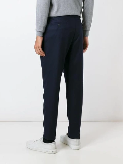 Shop Ami Alexandre Mattiussi Carrot Fit Trousers In Blue