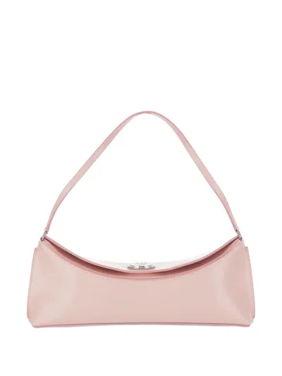 Jacquemus Le Calisso Pink Shoulder Bag With Engraved Snap Button In Leather In Pink