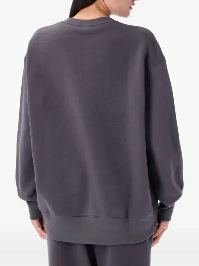 Nike Phoenix Swoosh Crew-neck Sweatshirt In Gray