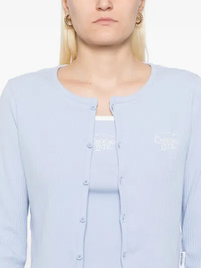 Chocoolate Logo-embroidered Top In Blue