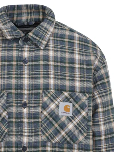 Carhartt Cronyn Shirt Jacket Plaid Pattern In Blue