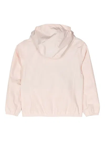 K-way Hooded Zip-front Jacket In Pink