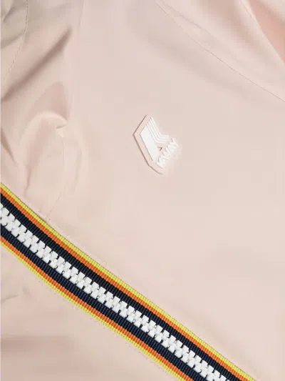 K-way Hooded Zip-front Jacket In Pink