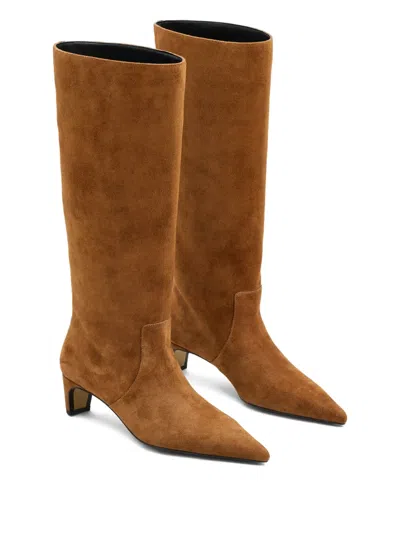 Marc Jacobs Suede Boots With Pointed Toes In Brown