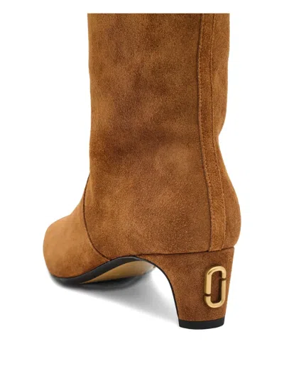Marc Jacobs Suede Boots With Pointed Toes In Brown