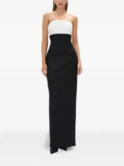 Rachel Gilbert Odette Strapless Gown In Black
