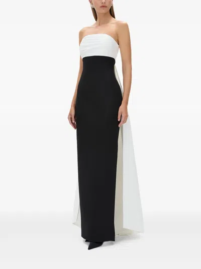 Rachel Gilbert Odette Strapless Gown In Black