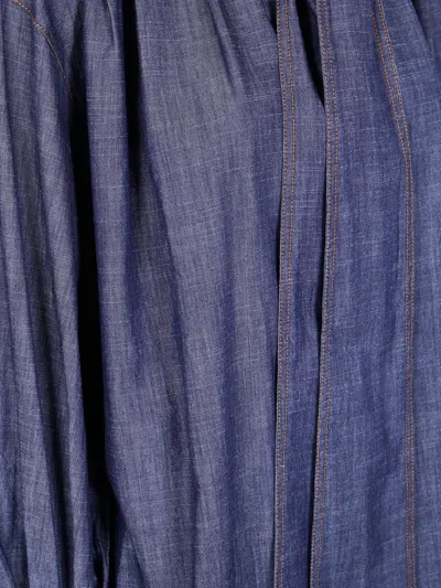 系带领灯笼袖上衣