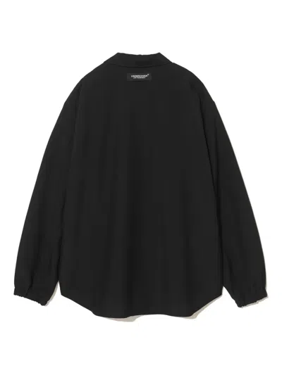 Undercover Elastic-cuff Wool Jacket In Black