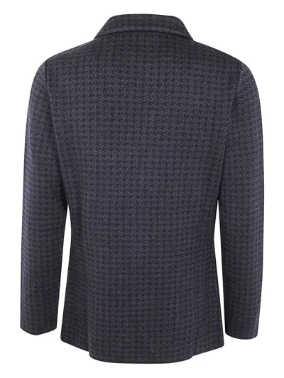 Lardini Houndstooth Three-button Jacket In Black