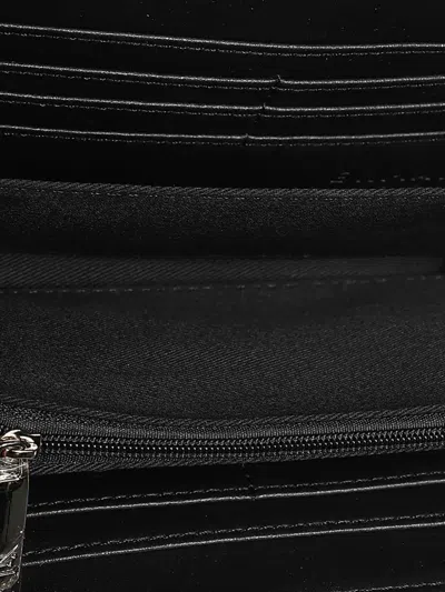 Ermanno Scervino Quilted Geometric Zip-around Wallet In White