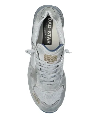 Golden Goose Running Dad Suede Sneaker In Blue