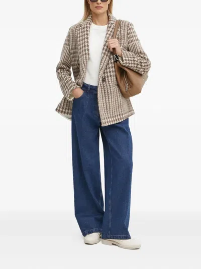 千鸟格纹西装夹克