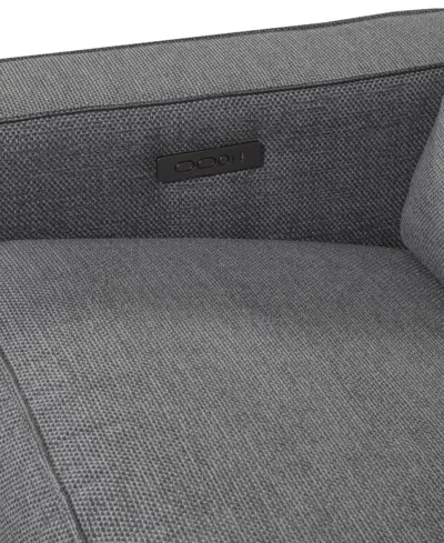 Macy's Miren 5-pc. Fabric Chaise Sectional With 2 Power Headrest Recliners, Exclusively At  In Gray