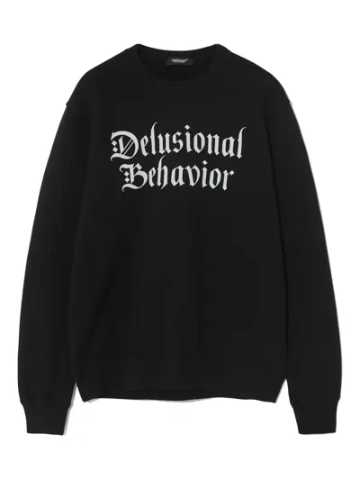 Undercover Uc2e4892-1 Delusional Behavior Sweatshirt In Black