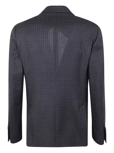 Lardini Houndstooth-pattern Blazer In Blue