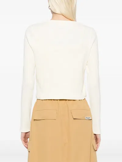 Chocoolate Logo-embroidered Top In Neutral