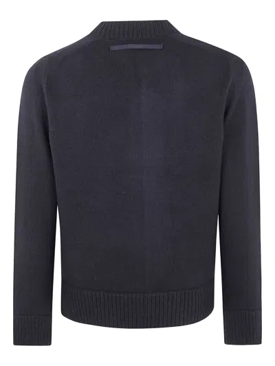 Sacai Knit Blouson Clothing In Black