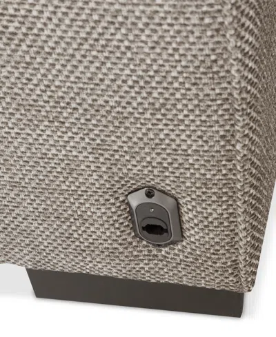 Macy's Miren 5-pc. Fabric Chaise Sectional With 2 Power Headrest Recliners, Exclusively At  In Brown