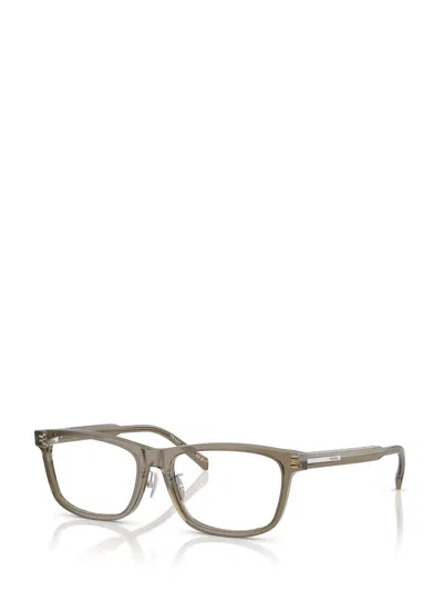 Prada Full Frame Plain Mirror In Brown