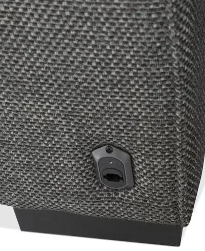 Macy's Miren 3-pc. Fabric Sectional With 2 Power Headrest Recliners With Console, Exclusively At  In Gray