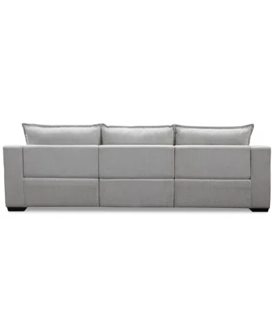 Macy's Borsi 3-pc. Sofa Sectional With 3 Power Recliners In Gray